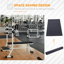Black Exercise Equipment Mat 200x100cm - Non-slip Gym Floor Protector