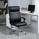 Black High-Back Massage Office Chair with Tilt & Remote Control