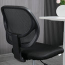 Black Ergonomic Mesh Standing Desk Chair with Adjustable Footrest