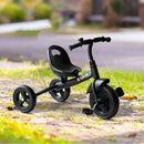 Black Kids Trike Toddler Tricycle 3 Wheels Bike 1.5-4 Years