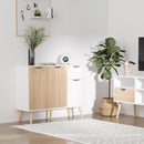 Natural Wood Sideboard with Drawer for Bedroom, Living Room, Home Office