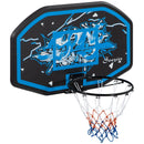 Blue & White Wall Mounted Mini Basketball Hoop Set for Teens & Adults