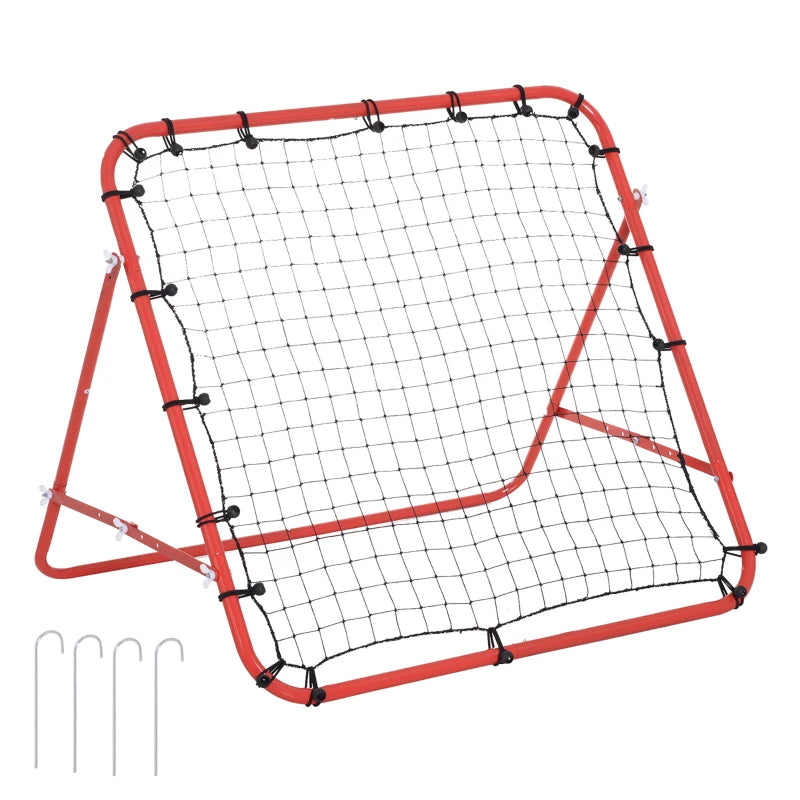 Kick Back Net Red Kickback Rebounder Net for Softball Training - Teens & Adults