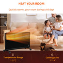Black Electric Convector Heater - 2 Heat Settings, Adjustable Thermostat