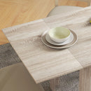 4-Seater Drop Leaf Dining Table - Oak Finish