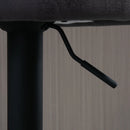 Dark Brown Adjustable Swivel Barstools Set of 2 with Backrest and Armrests