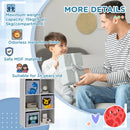 White Kids Toy Box with 3 Fabric Drawers - 61.8 x 29.9 x 91.5cm