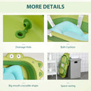 Green Ergonomic Baby Bath Tub with Cushion 0-3 Years