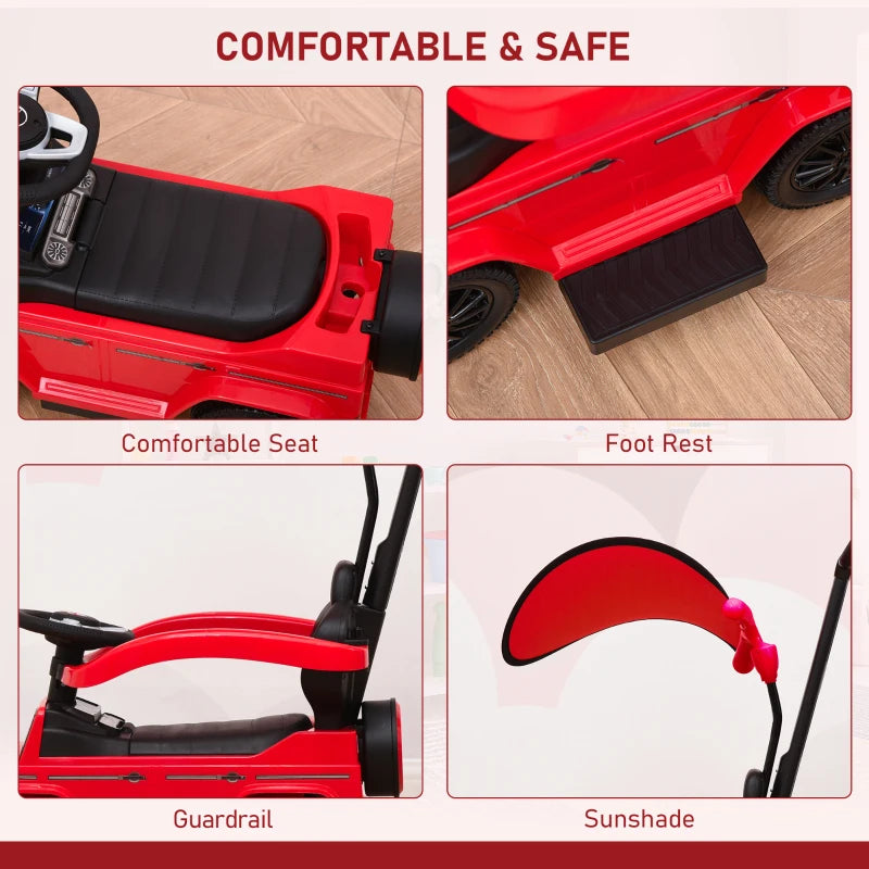 Red Toddler Ride-On Car Slider Walker