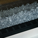 White Electric Fireplace Suite with Realistic Flame Effect and Remote Control