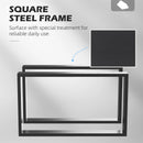Black Steel Box Table Legs Set - 41 x 70cm (2 Pack)
