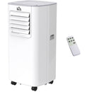 Portable 5000 BTU Air Conditioner, 4-in-1 Unit, Dehumidifier, Cooling Fan - White, Remote Control, 2 Speeds, 24H Timer