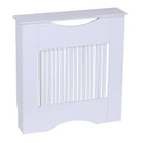 White Slatted Radiator Cover Cabinet 82H x 78W x 19D