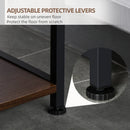 Industrial Metal Storage Shelf with Cabinet - Black