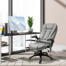 Grey Heated Massage Recliner Chair with 6 Massage Points