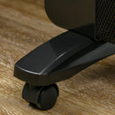 Black Portable Electric Space Heater - 2 Heat Settings