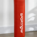 Red Freestanding Boxing Bag with Reflex Bar and Speed Balls