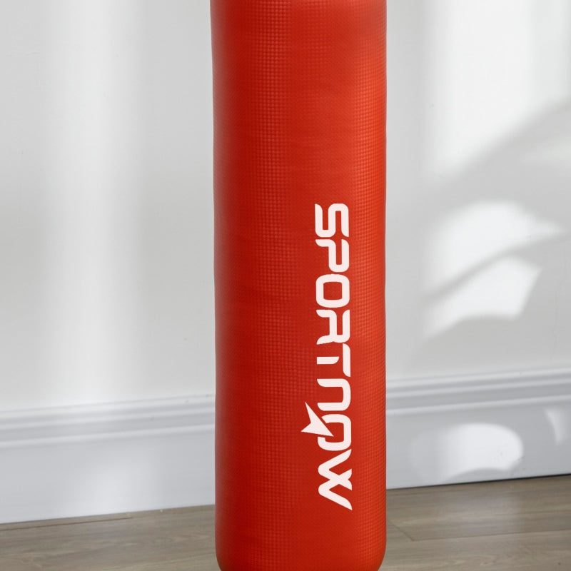 Red Freestanding Boxing Bag with Reflex Bar and Speed Balls