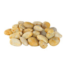 Stainless Steel Electric Fireplace with Pebble Burning Effect - 2KW Heater, LED Flame - Silver