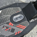 Black Aluminium Foldable Kick Scooter with Shock Absorption for Teens and Adults