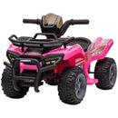 6V Pink Kids Electric Ride-On Quad Bike with Music | Ages 18-36 Months