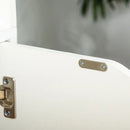 White 6-Tier Tall Bookcase with Double Door Storage Cabinet, 59 x 29 x 180cm