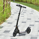 Black Aluminium Foldable Kick Scooter with Shock Absorption for Teens and Adults