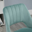 Green Velvet Swivel Office Chair for Home Study