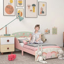 Kids Pink Toddler Bed Frame for Ages 3-6 Years