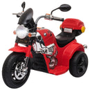 Red Kids 6V Electric Ride-On Motorcycle with Lights and Music