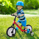 Red Toddler Balance Bike with Removable Stabilisers