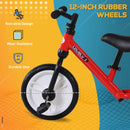 Red Toddler Balance Bike with Removable Stabilisers