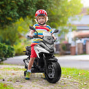 12V White Honda Licensed Kids Electric Motorbike with Music & Headlights