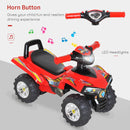 Red Kids Off-Road Quad Bike Toy with Horn and Music