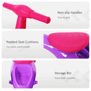Violet Fuchsia Baby Balance Bike with Storage Bin
