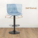 Blue Retro Tub Bar Stools Set of 2