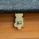 Yellow Wooden Chicken Coop with Run and Nesting Box - 180 x 92 x 78 cm