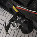 Black Stationary Exercise Bike with Adjustable Resistance and LCD Monitor