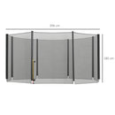 13ft Trampoline Safety Net Replacement - Black, Dual-Zip Enclosure Spare for 8-Pole Trampoline