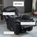 Black Electric Power Lift Recliner Sofa with Remote Control
