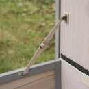 Brown 2 Tier Wooden Rabbit Hutch Guinea Pig House with Ramp and Outdoor Run - Small Animal Cage