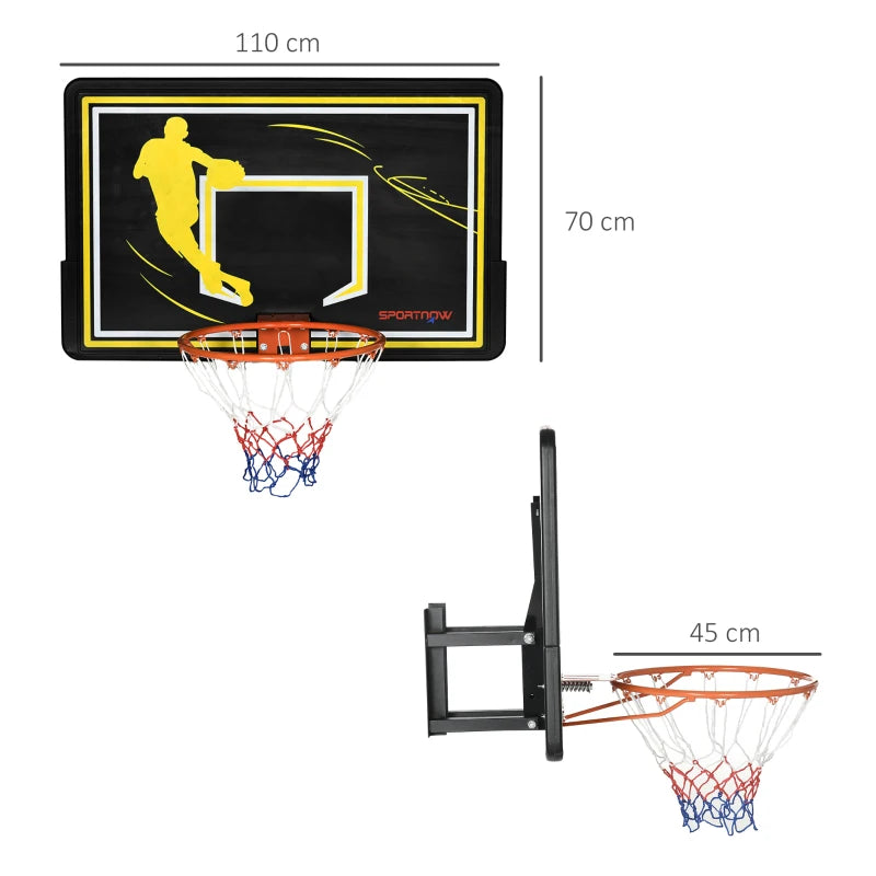 Indoor/Outdoor Mini Basketball Hoop Set - Blue