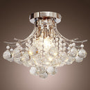 Crystal Ceiling Chandelier - Modern Silver