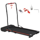 Foldable Walking Treadmill - Black, LED Display, Remote Control