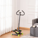 Grey Adjustable Aerobic Stepper with LCD Screen & Resistance