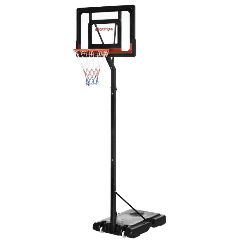 Adjustable Basketball Hoop Stand with Sturdy Backboard - Blue
