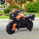 Orange Kids Electric Motorbike 6V Ride-On Motorcycle with Lights and Sounds