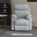 Grey Electric Power Lift Recliner Chair with Massage for Elderly