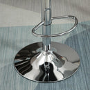 Adjustable Swivel Bar Stools Set of 2, Fabric and Faux Leather, Light Grey