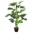 Green Artificial Monstera Tree with 21 Leaves - Indoor/Outdoor Decor